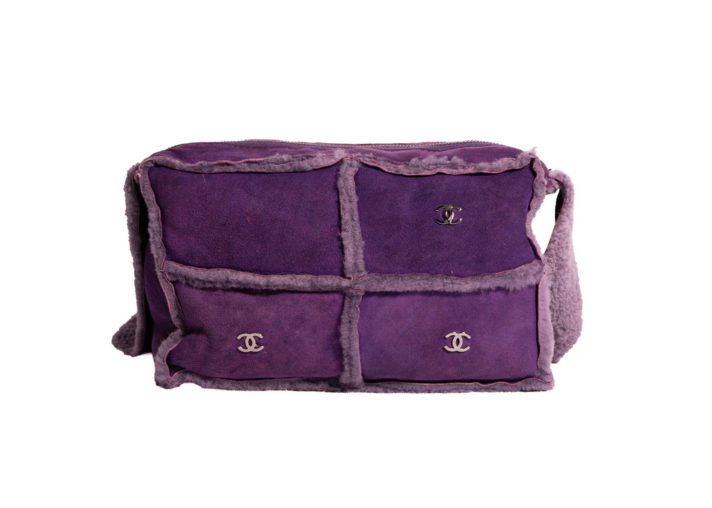 Chanel Shearling Patchwork Bag