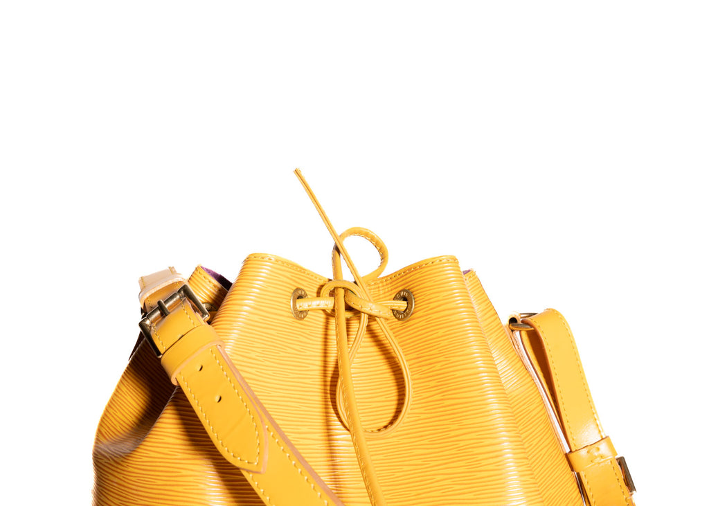 Sac Noé Grande Epi Leder Gelb