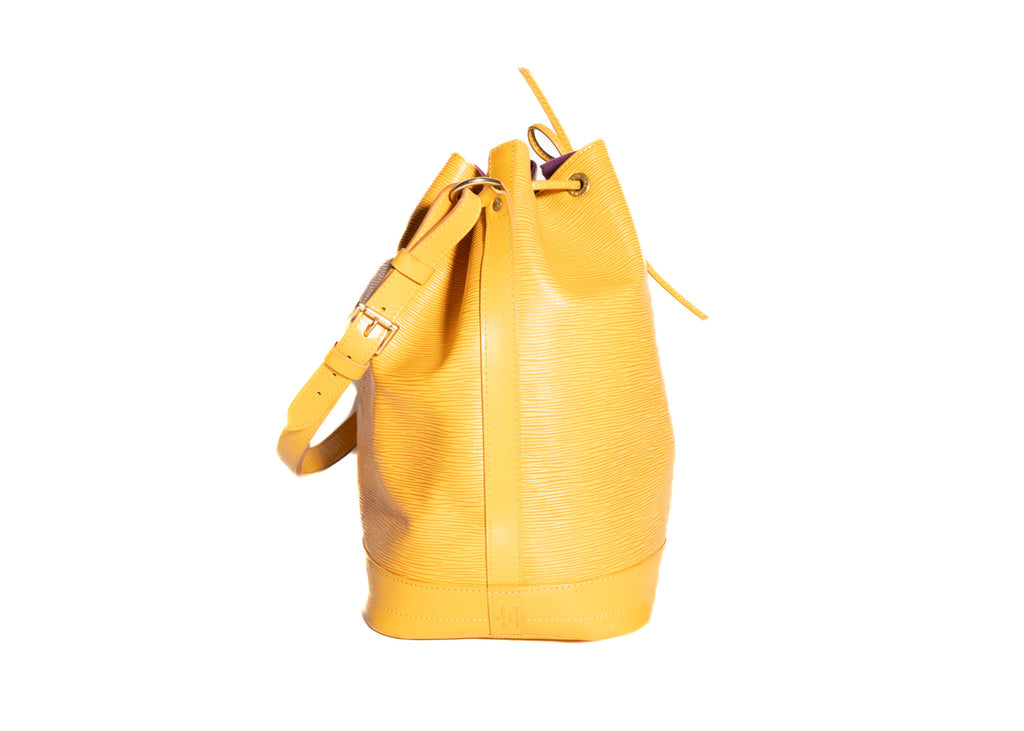 Sac Noé Grande Epi Leder Gelb