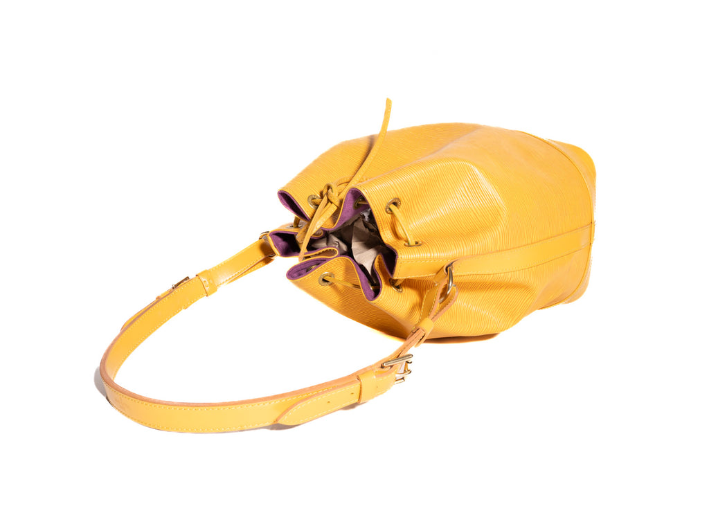 Sac Noé Grande Epi Leder Gelb