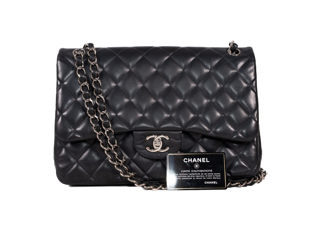 Double Flap Jumbo Schwarz / Silber