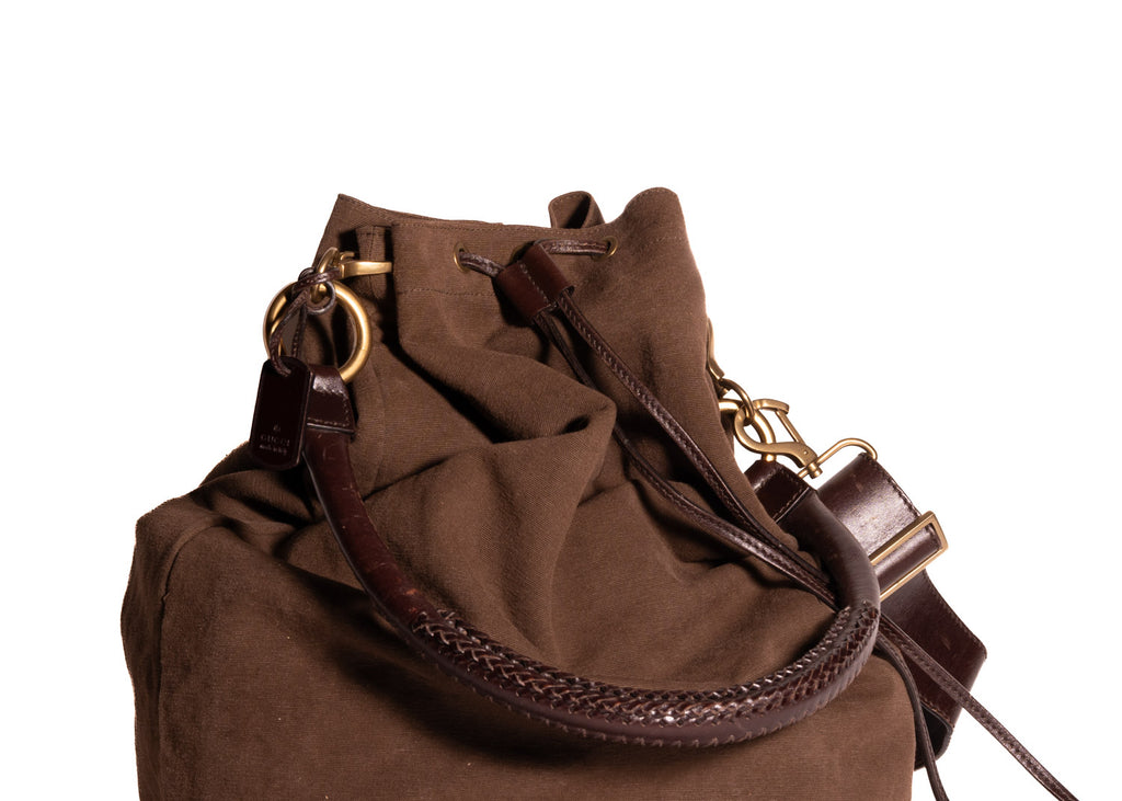 Gucci Seesack dunkelbraun