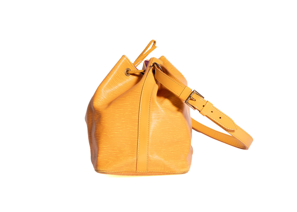 Sac Noé Grande Epi Leder Gelb
