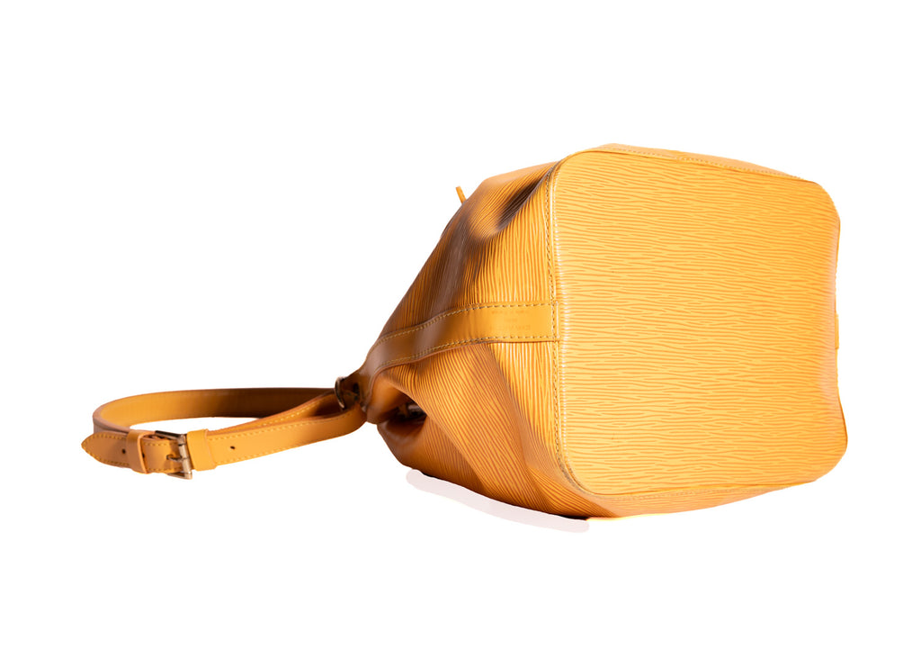 Sac Noé Grande Epi Leder Gelb