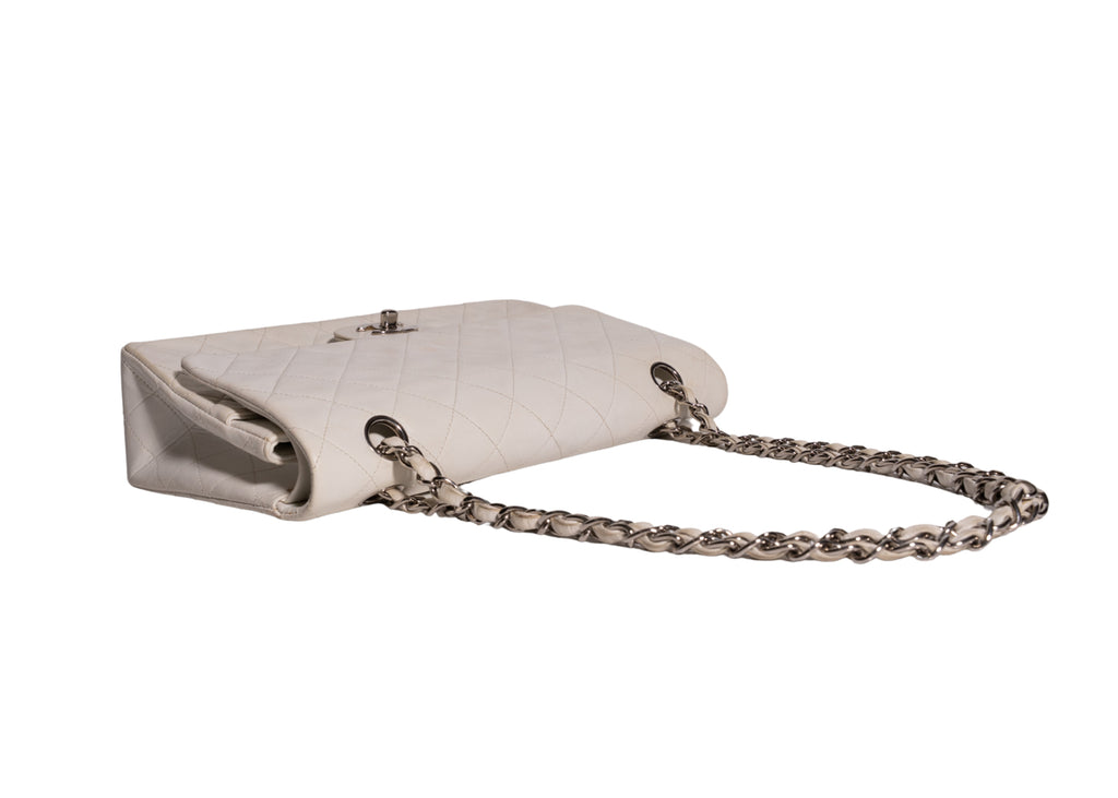 Classic Double Flap Bag Medium Weiß