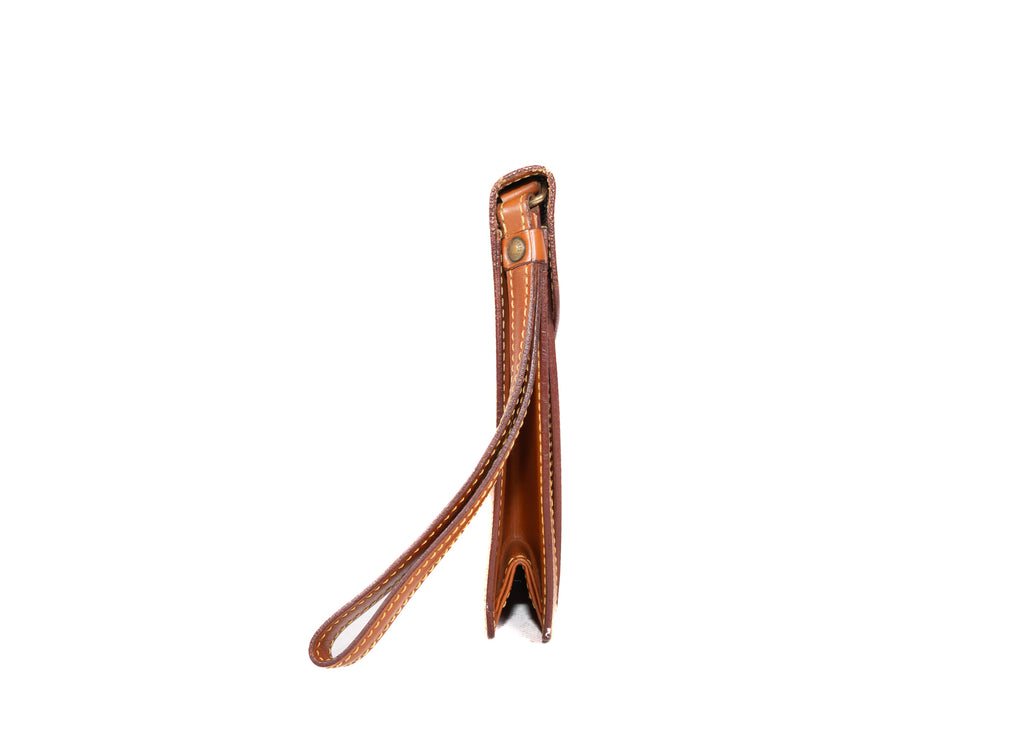 Dragonne Epi Clutch Cognac