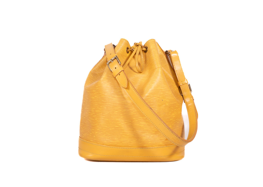 Sac Noé Grande Epi Leder Gelb