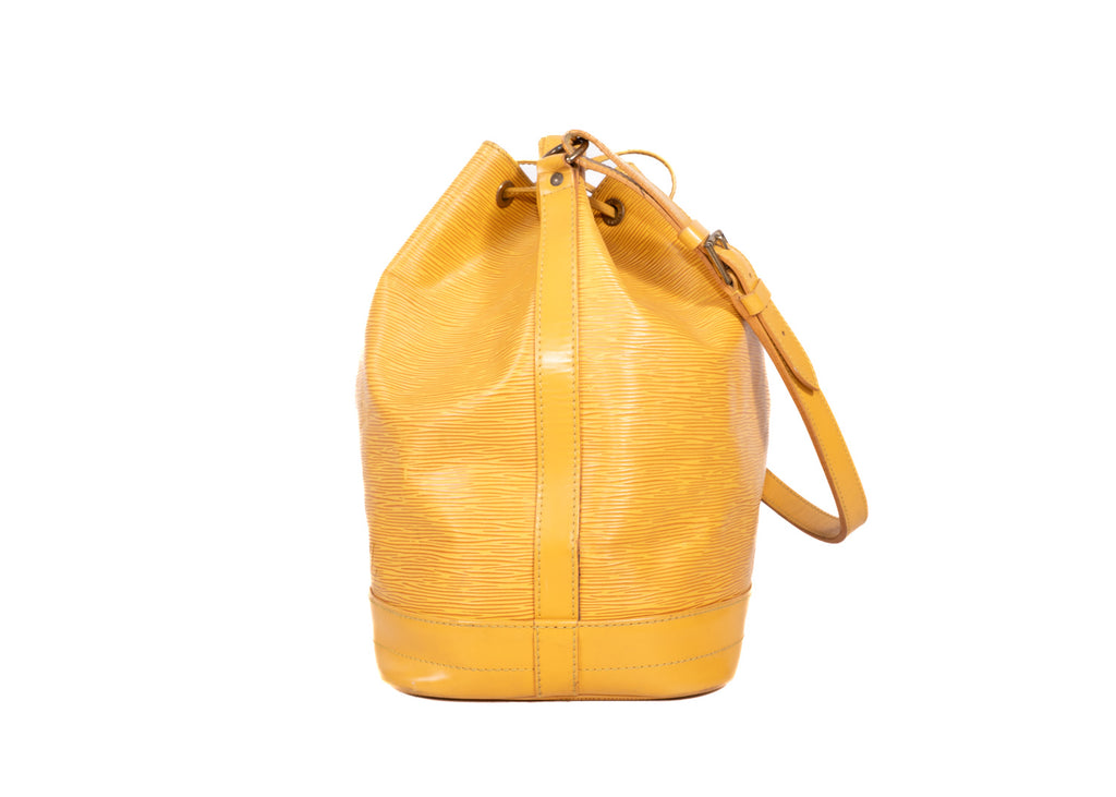 Sac Noé Grande Epi Leder Gelb