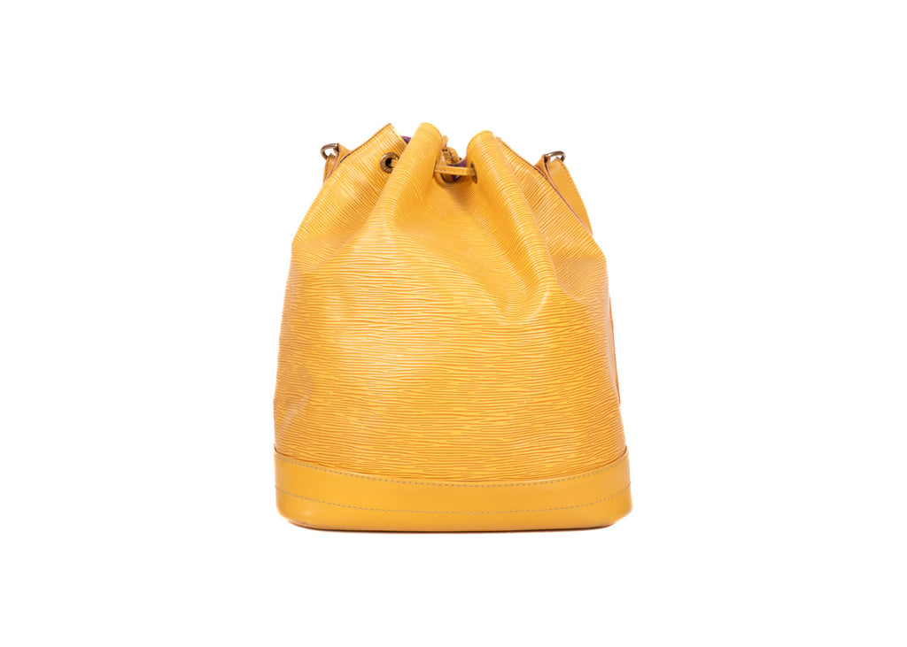 Sac Noé Grande Epi Leder Gelb