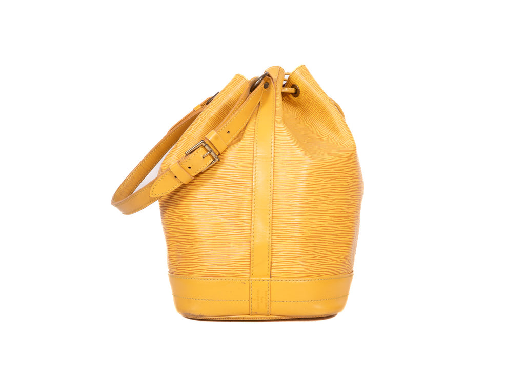 Sac Noé Grande Epi Leder Gelb