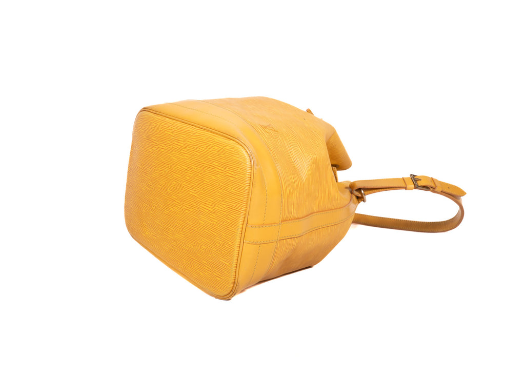 Sac Noé Grande Epi Leder Gelb