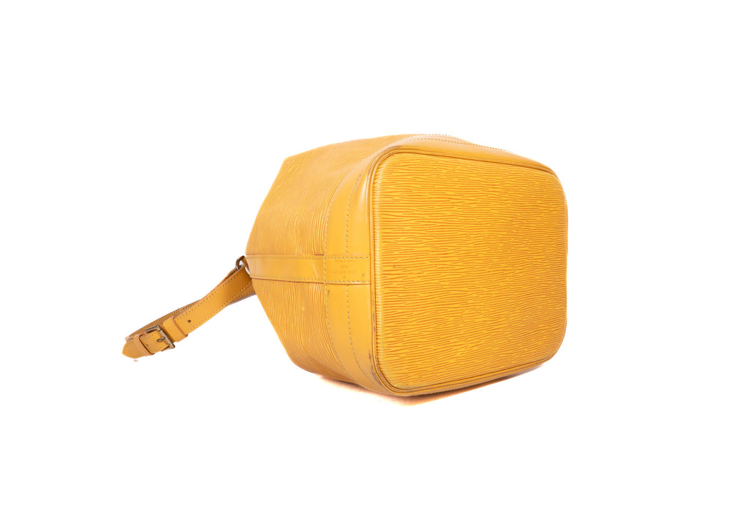 Sac Noé Grande Epi Leder Gelb