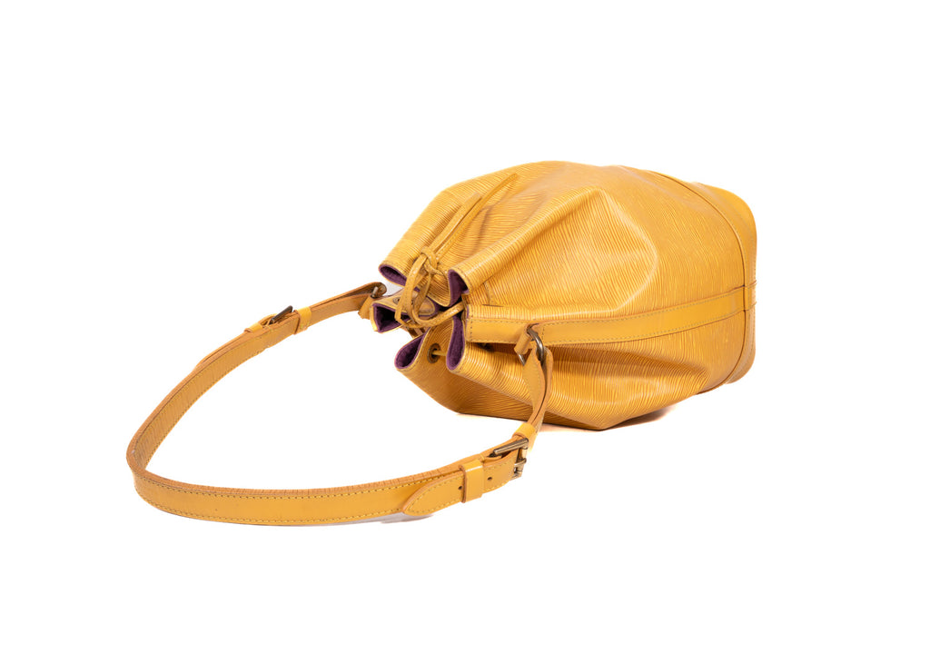 Sac Noé Grande Epi Leder Gelb