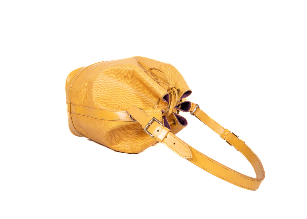 Sac Noé Grande Epi Leder Gelb