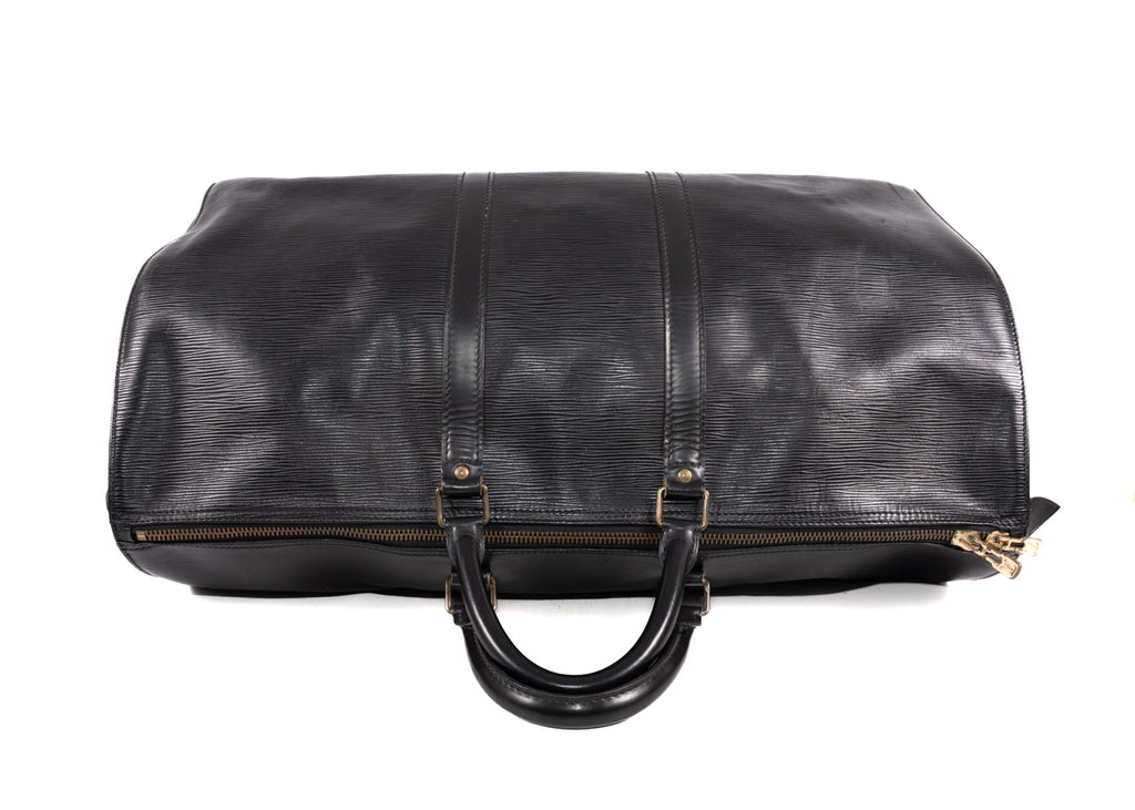 Keepall Epi Leder 55 Epi Schwarz