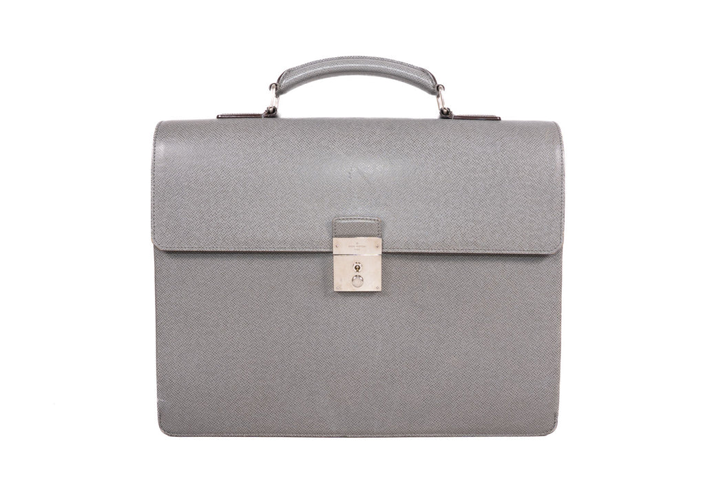 Aktentasche Neo Robusto Taiga Epicea Leder Grau