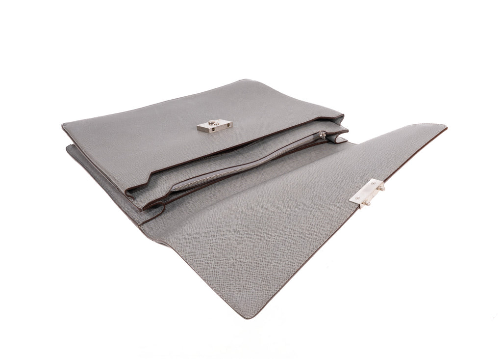 Aktentasche Neo Robusto Taiga Epicea Leder Grau