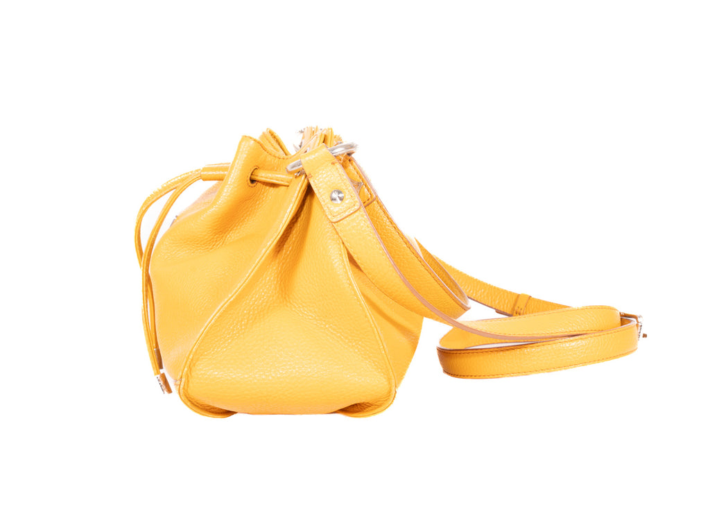 MCM Beutel gelb Leder