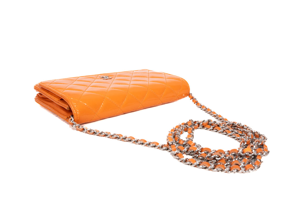 Chanel WOC Enamel orange
