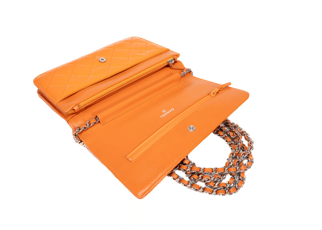 Chanel WOC Enamel orange