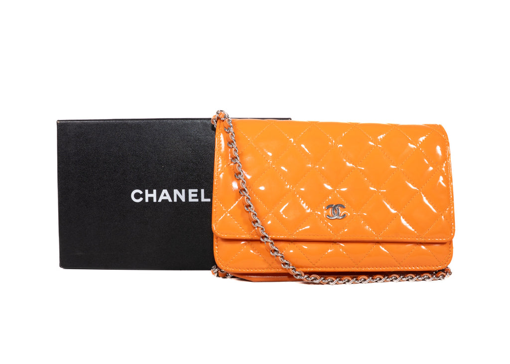 Chanel WOC Enamel orange