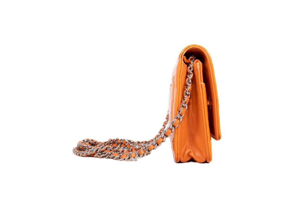 Chanel WOC Enamel orange