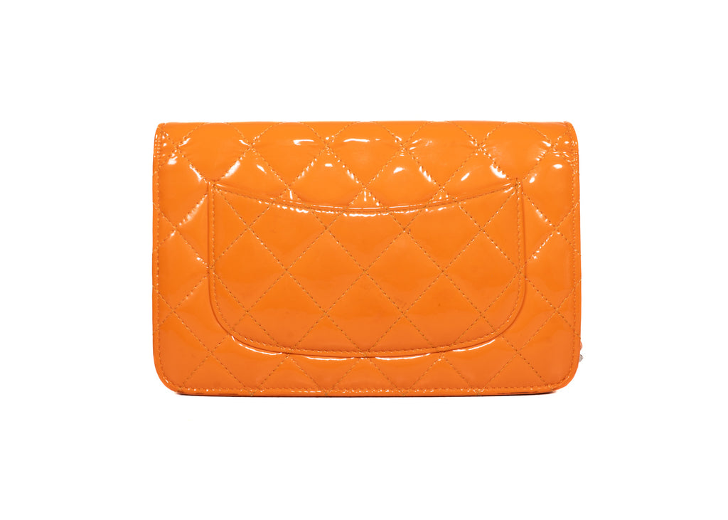 Chanel WOC Enamel orange