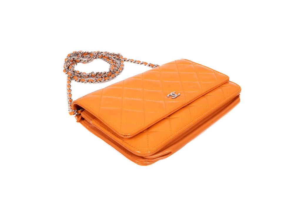 Chanel WOC Enamel orange