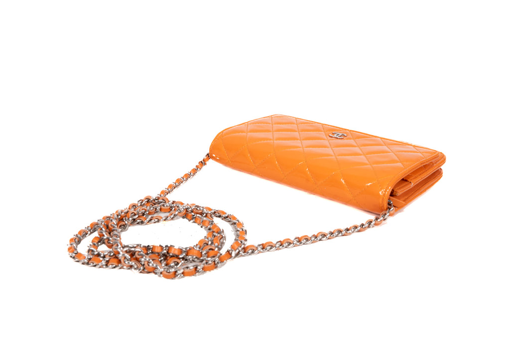 Chanel WOC Enamel orange