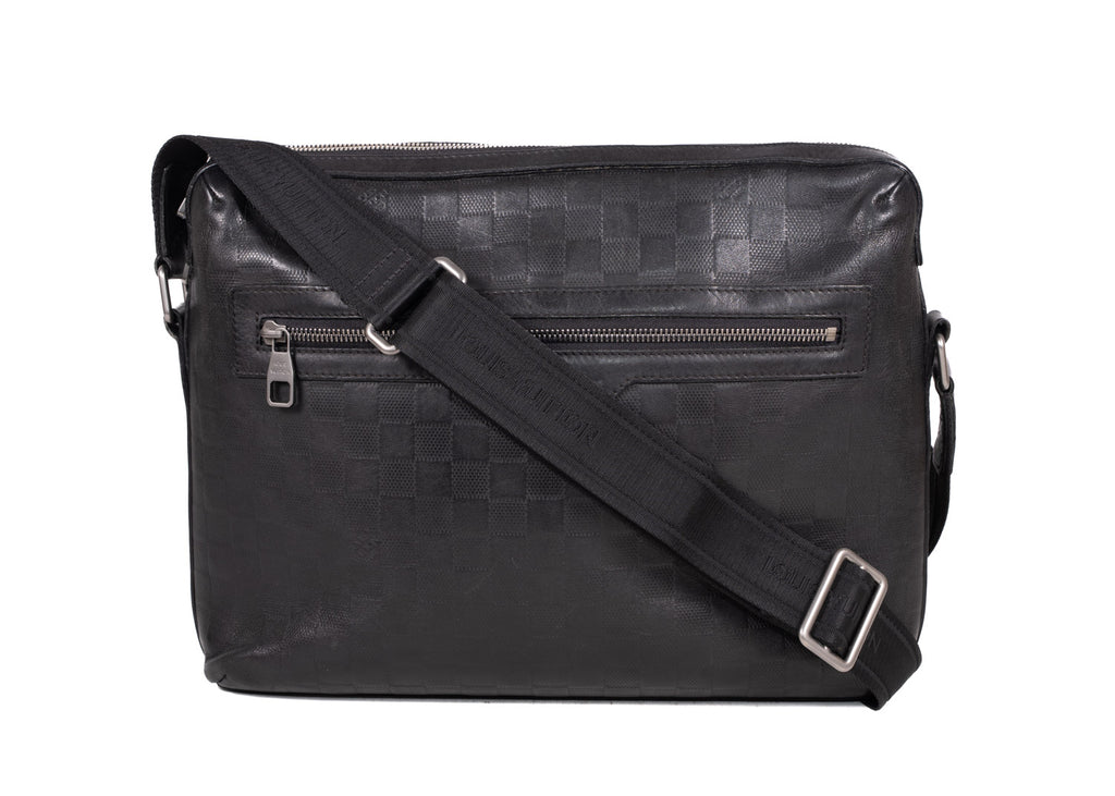 Aktentasche Onyx Damier Infini Calypso MM Messenger Bag Leder