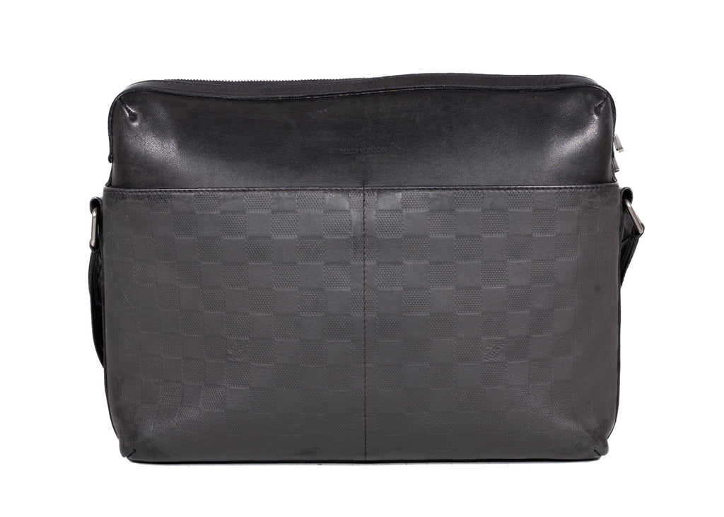 Aktentasche Onyx Damier Infini Calypso MM Messenger Bag Leder