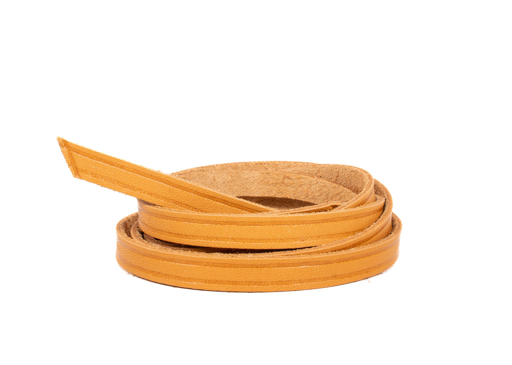 Zugband Glattleder Cognac hellbraun