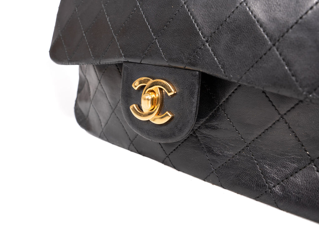 Classic Double Flap Bag Small Schwarz