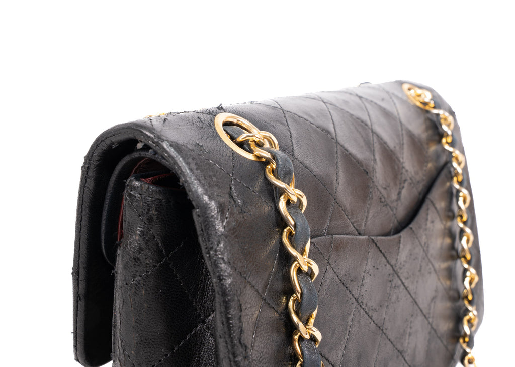 Classic Double Flap Bag Small Schwarz