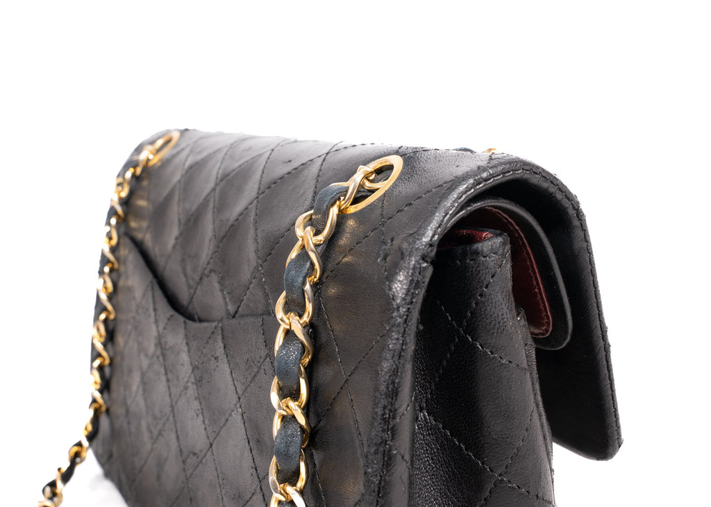 Classic Double Flap Bag Small Schwarz