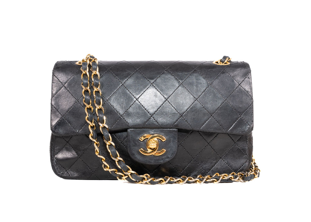 Classic Double Flap Bag Small Schwarz
