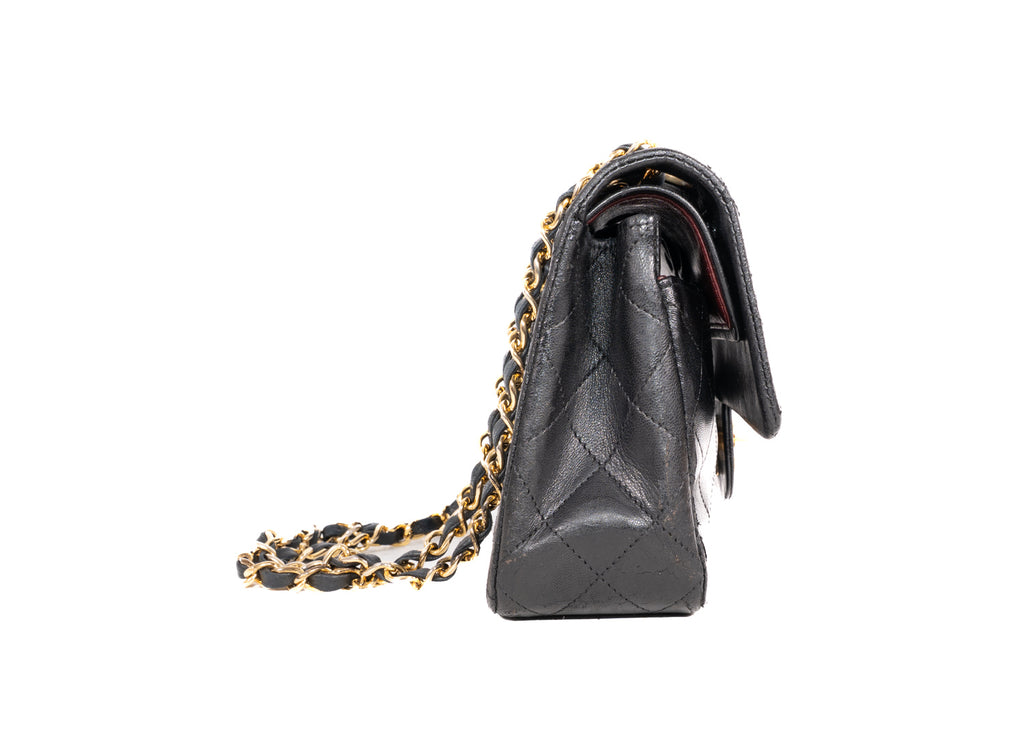 Classic Double Flap Bag Small Schwarz