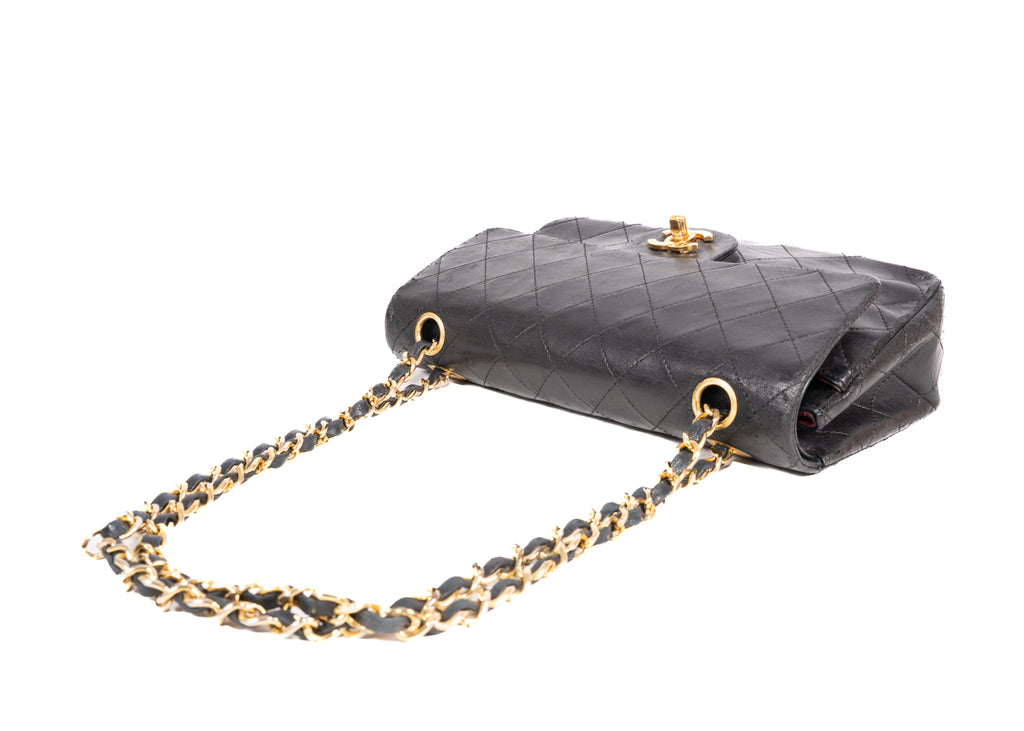 Classic Double Flap Bag Small Schwarz