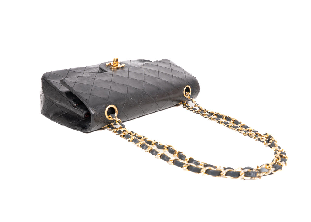 Classic Double Flap Bag Small Schwarz