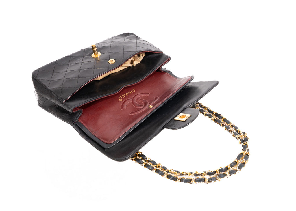 Classic Double Flap Bag Small Schwarz