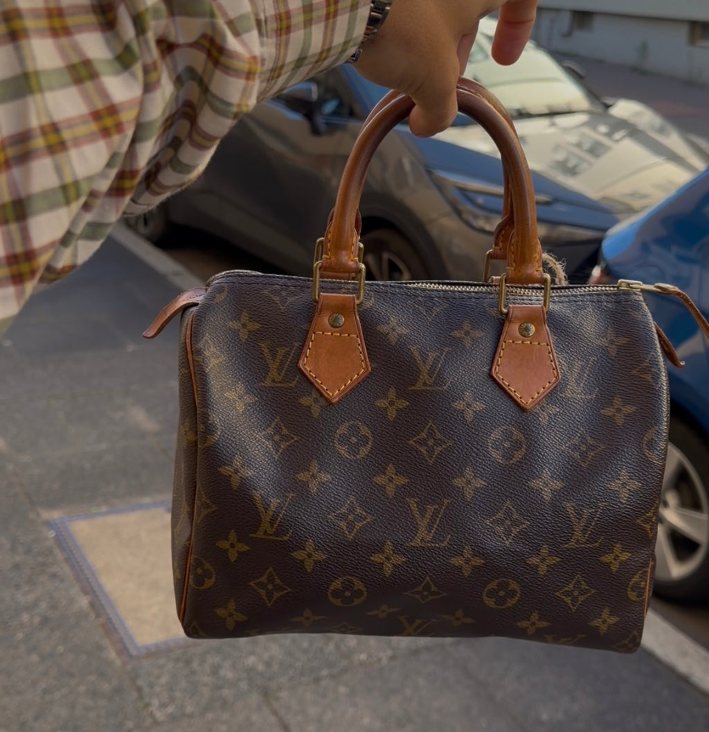 Speedy Monogram Canvas 25