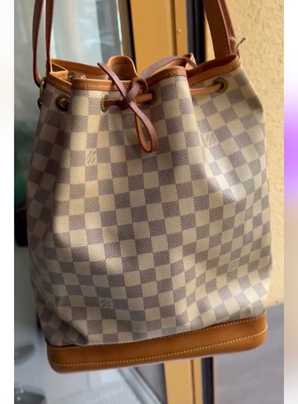 Sac Noé Damier Azur