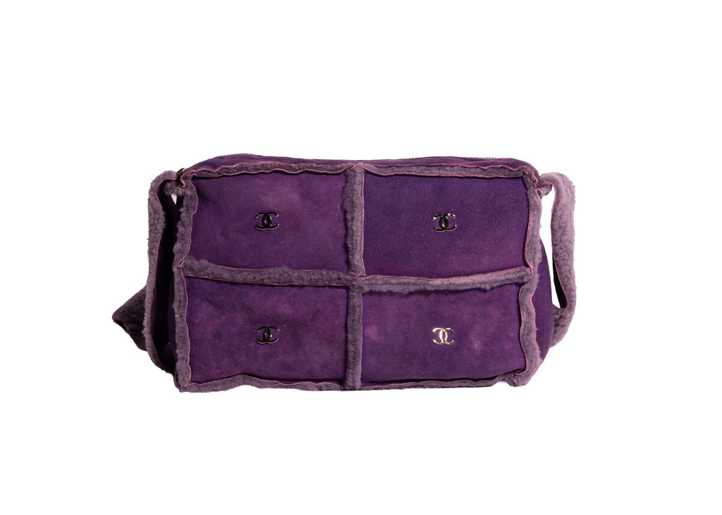 Chanel Shearling Patchwork Bag