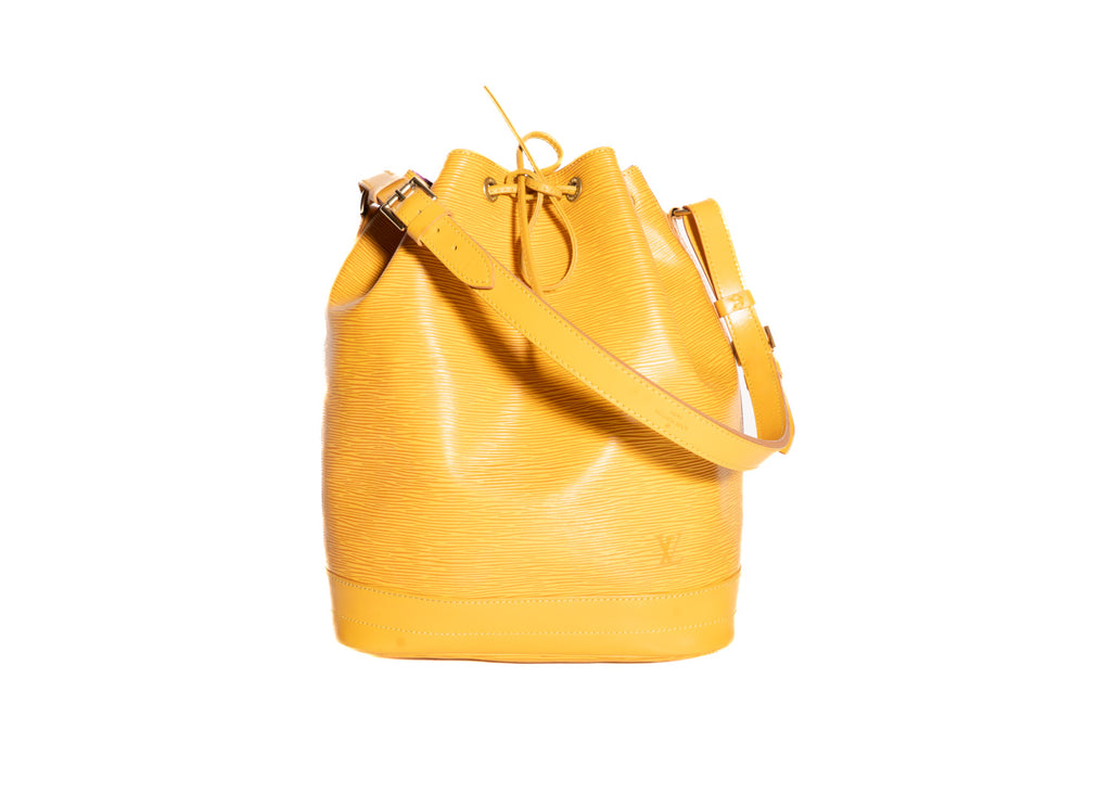 Sac Noé Grande Epi Leder Gelb