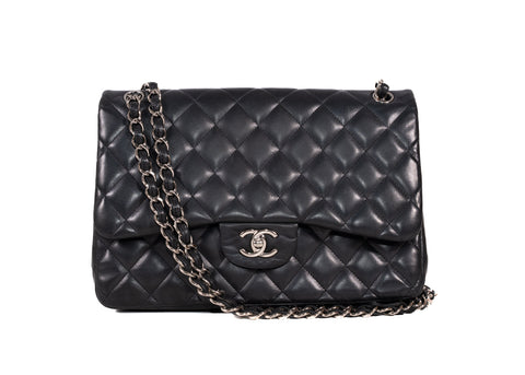 Double Flap Jumbo Schwarz / Silber