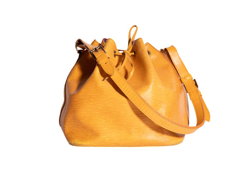 Sac Noé Grande Epi Leder Gelb